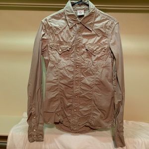 True Religion Western Style Button Down, Large